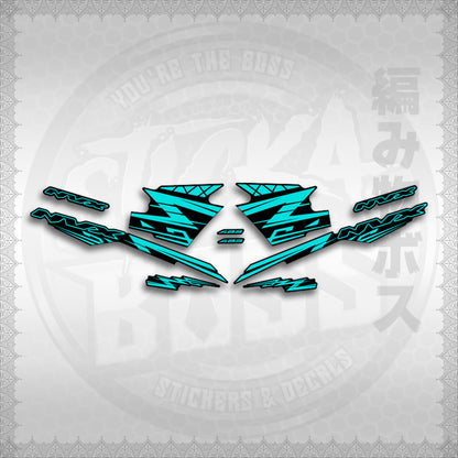 STICKER DECALS for AEROX V3 ALPHA TURBO INDO (AV314ARV9SE) By STICKABOSS (SOFIE LAMINATED WATERPROOF)