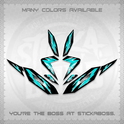CLICK 125 V4 VARIO DECALS (2026 MODERN TRIBAL DESIGN) STICKER KITS By STICKABOSS