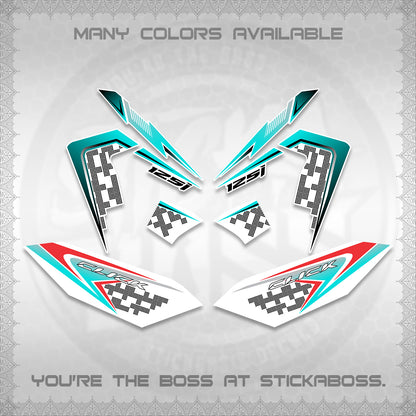 CLICK 125 V4 VIETNAM FOR WHITE DECALS (2026 TERBARU MOTIF DESIGN) STICKER KITS BY STICKABOSS