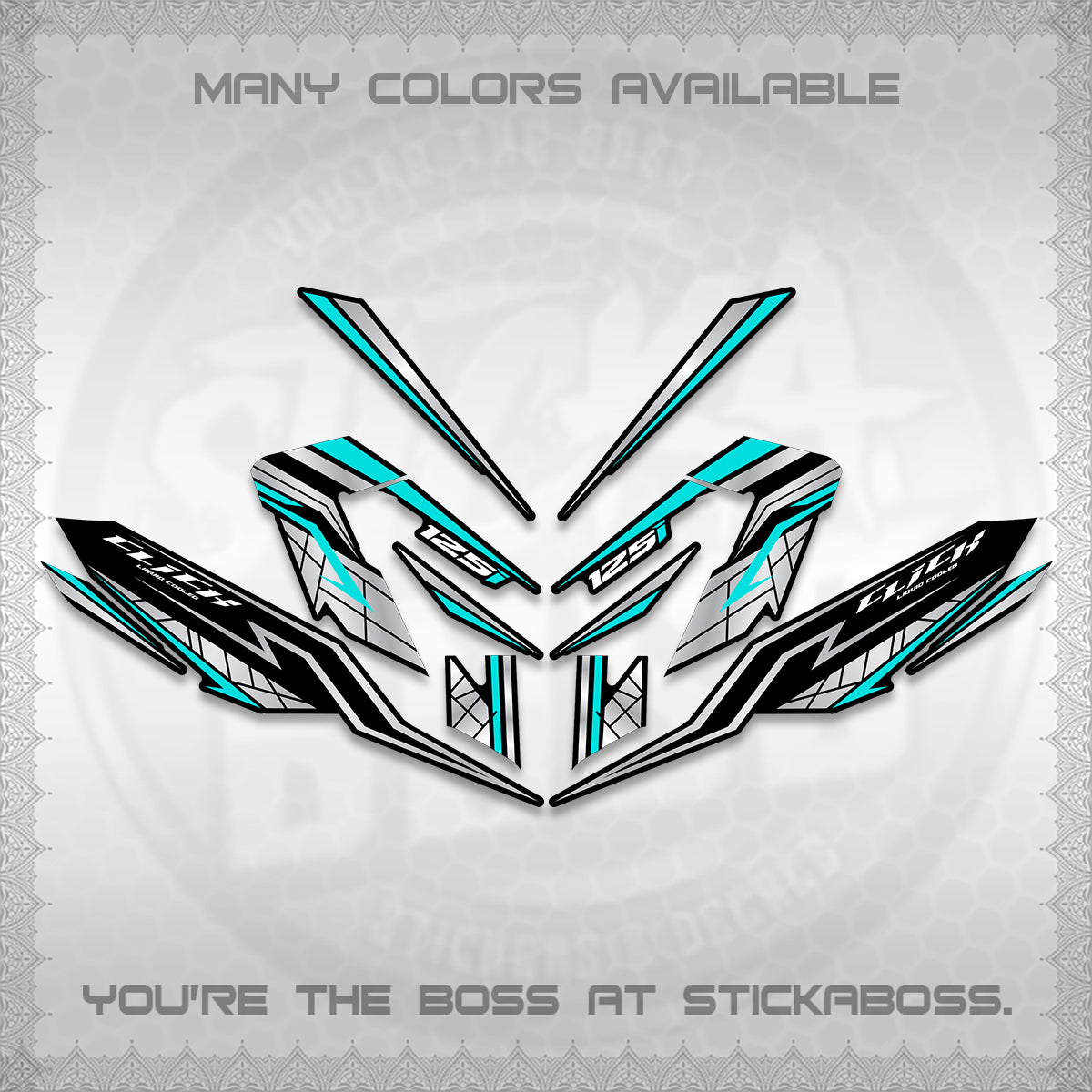 CLICK V4 INDO DECALS (2026 NEW LINE X STYLE) STICKER KITS By STICKABOSS