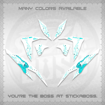 CLICK V2 FOR WHITE DECALS (2026 2F2F SWIRL DESIGN) STICKER KITS BY STICKABOSS
