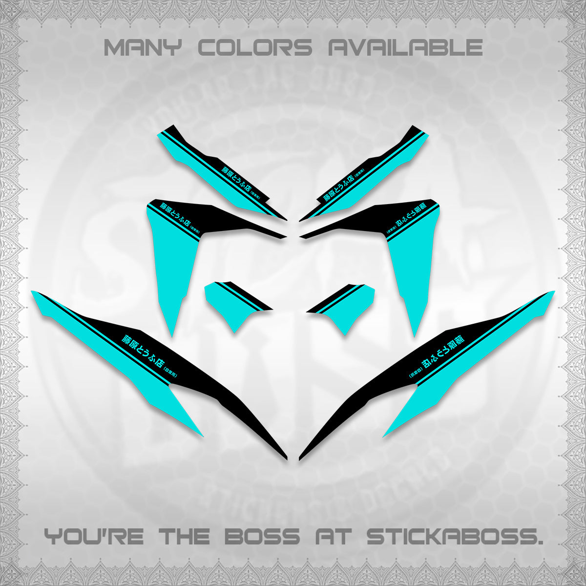 CLICK V2 DECALS (TRUENO STYLE DESIGN) STICKER KITS BY STICKABOSS