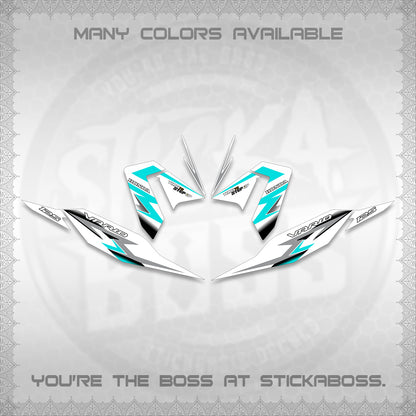 CLICK 125 V4 VARIO FOR WHITE DECALS (2026 VR0006 DESIGN) STICKER KITS BY STICKABOSS