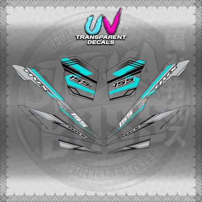 【PREMIUM UV PRINT】TRANSPARENT AEROX V3 ALPHA TURBO INDO (AV3NVRAST) 【WITH FREEBIES】