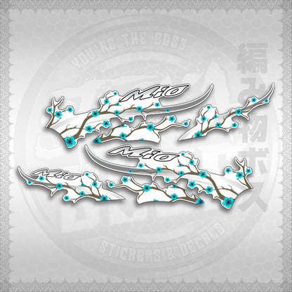 STICKER DECALS for MIO SPORTY FOR WHITE (MSPSAXFL) By STICKABOSS (SOFIE LAMINATED WATERPROOF)