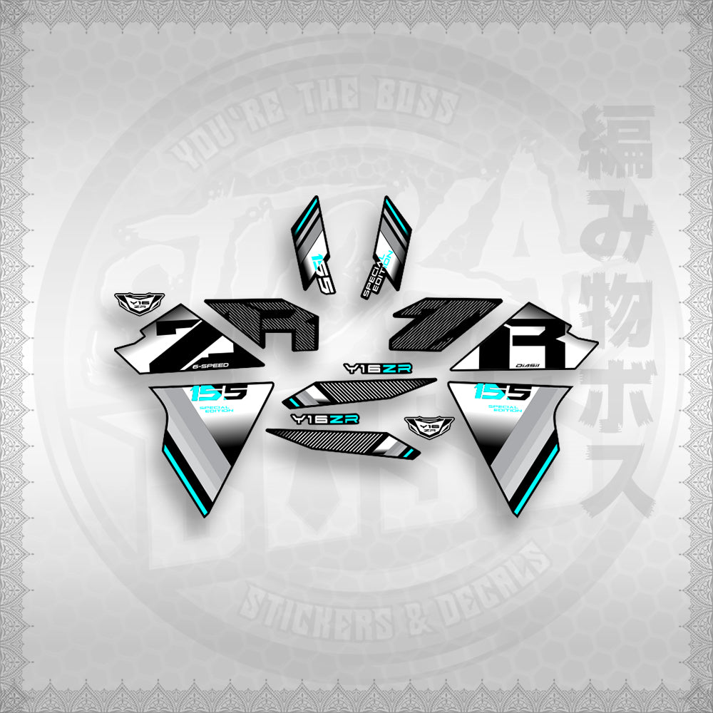 STICKER DECALS for SNIPER 155 (S155Y1SIPH) By STICKABOSS (SOFIE LAMINATED WATERPROOF)