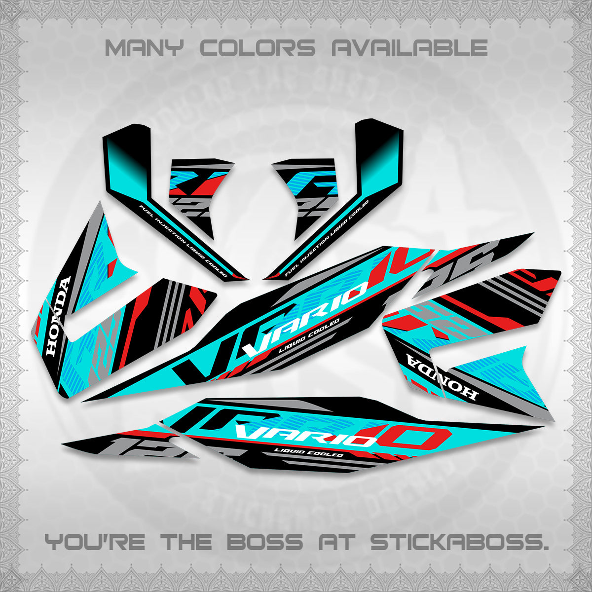 CLICK 125 V4 MALAY VARIO DECALS (2026 VV12 DESIGN) STICKER KITS BY STICKABOSS