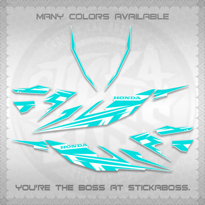 CLICK 125 V4 FOR WHITE DECALS (2026 MINIMAL 001 DESIGN) STICKER DECALS By STICKABOSS