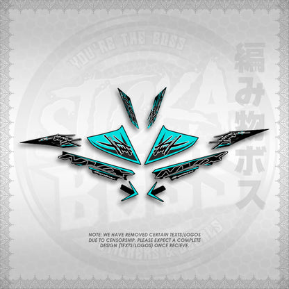 STICKER DECALS for AEROX V3 ALPHA TURBO (AV3HAHO) By STICKABOSS (SOFIE LAMINATED WATERPROOF)
