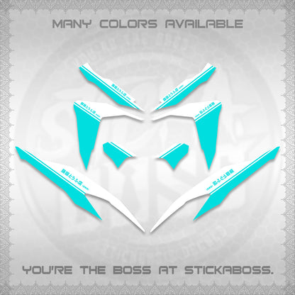 CLICK V2 FOR WHITE DECALS (TRUENO STYLE DESIGN) STICKER KITS BY STICKABOSS