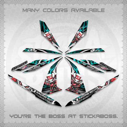 AEROX 155 V1 DECALS (2026 NEW RCB 2.0 DESIGN) STICKER KITS BY STICKABOSS