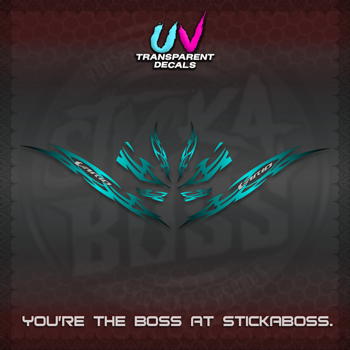 CLICK 125 V3 INDO VARIO UV TRANSPARENT DECALS (2026 NUSANTARA STRIPING) STICKER DECALS By STICKABOSS