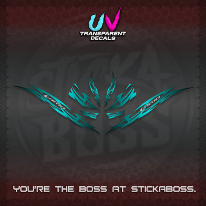 CLICK 125 V3 INDO VARIO UV TRANSPARENT DECALS (2026 NUSANTARA STRIPING) STICKER DECALS By STICKABOSS