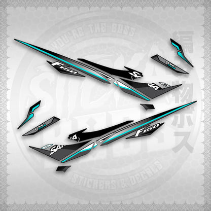 STICKER DECALS for RAIDER 150 REBORN CARB(RRCSATHDE)By STICKABOSS(SOFIE LAMINATED WATERPROOF)