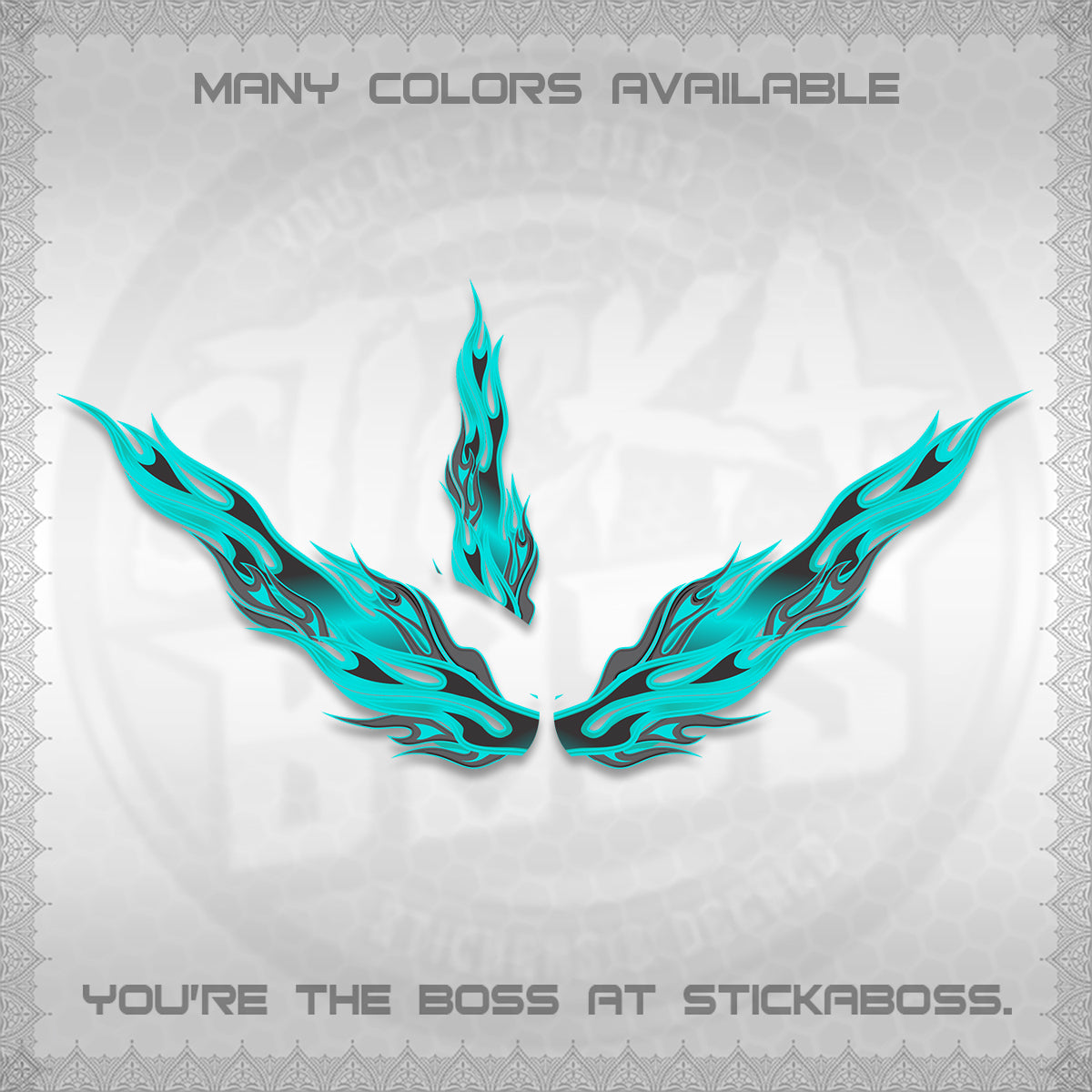 GIORNO 125 DECALS (2026 FIRE CUSTOM 003 DESIGN) STICKER DECALS BY STICKABOSS