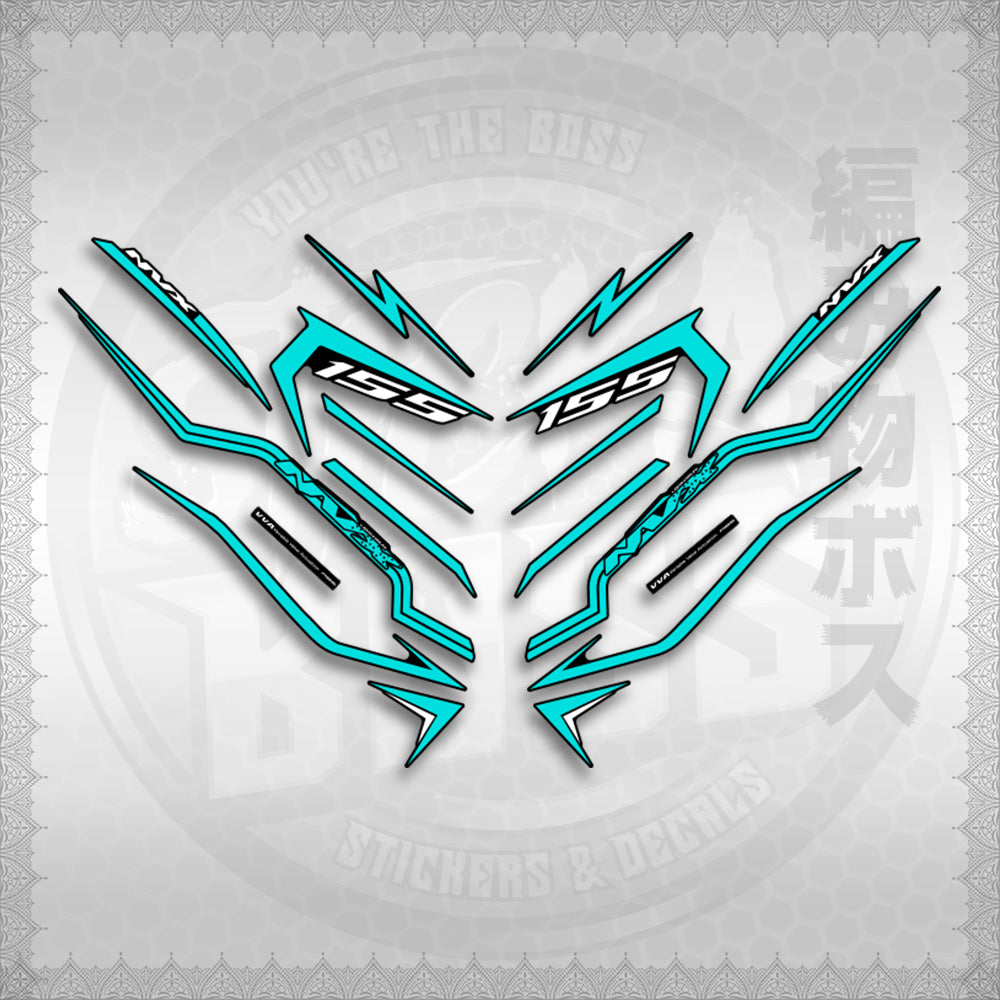 STICKER DECALS for AEROX V3 ALPHA TURBO INDO (AV3STTIRA) By STICKABOSS (SOFIE LAMINATED WATERPROOF)