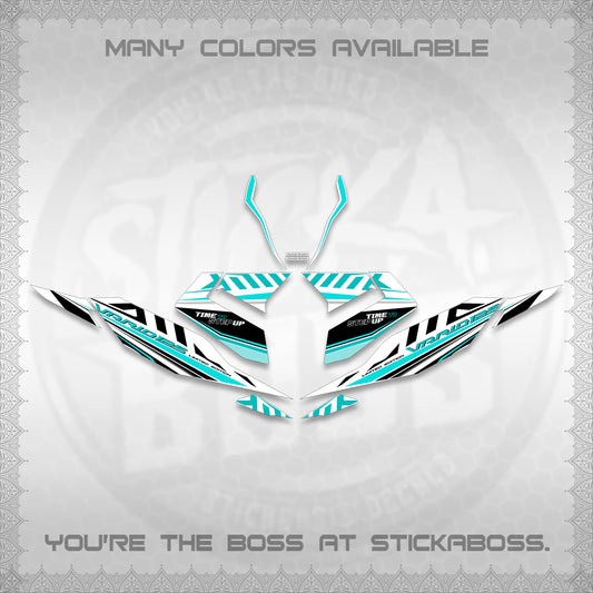 CLICK 125 V4 VARIO FOR WHITE DECALS (2026 VR0007 DESIGN) STICKER KITS By STICKABOSS