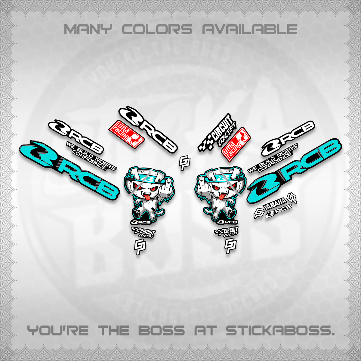AEROX V2 DECALS (2026 RACE ZOMBIE DESIGN) STICKER DECALS By STICKABOSS