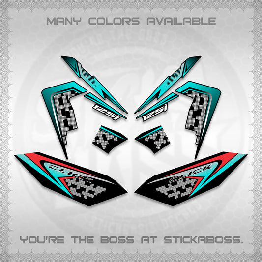 CLICK 125 V4 VIETNAM DECALS (2026 TERBARU MOTIF DESIGN) STICKER KITS BY STICKABOSS