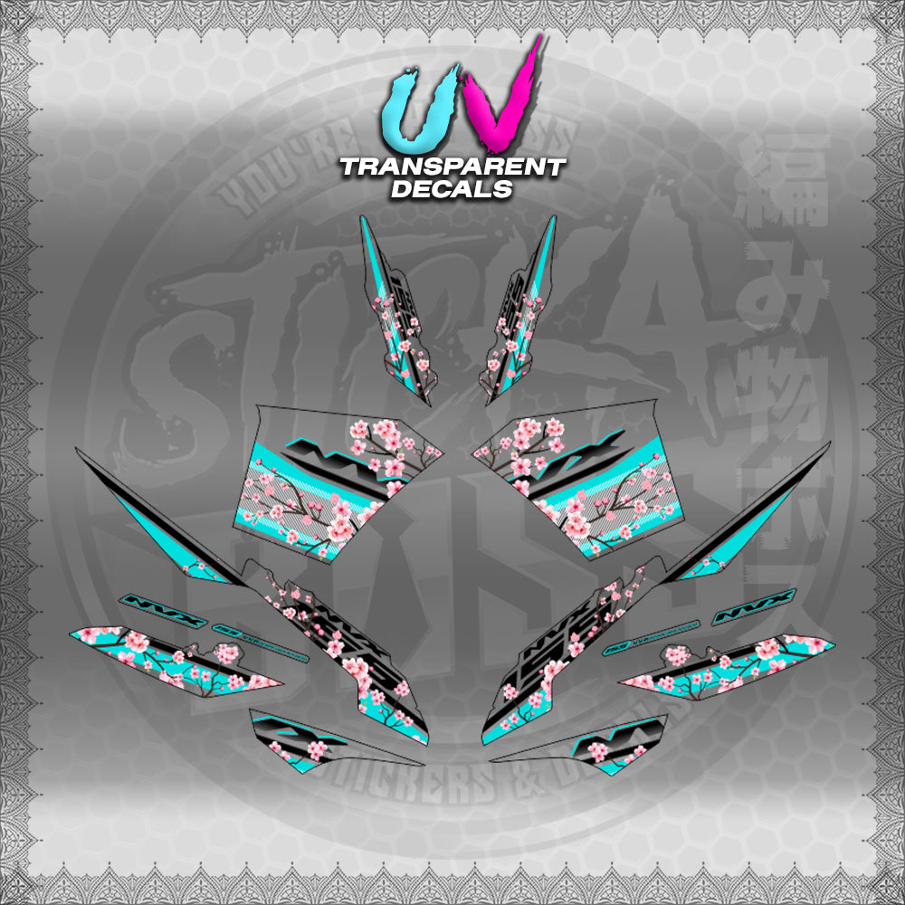 【PREMIUM UV PRINT】TRANSPARENT AEROX V3 ALPHA TURBO INDO-MALAYSIAN (AV3SAIN)【WITH FREEBIES】