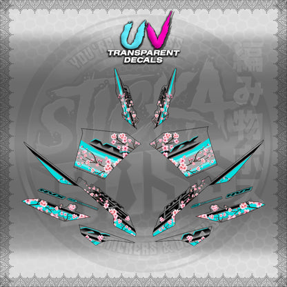 【PREMIUM UV PRINT】TRANSPARENT AEROX V3 ALPHA TURBO INDO-MALAYSIAN (AV3SAIN)【WITH FREEBIES】