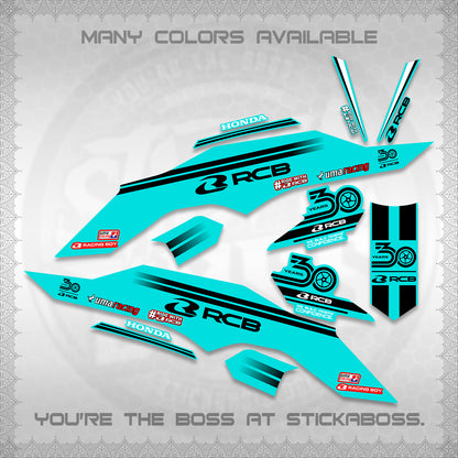 CLICK 125 V3 DECALS (2026 30TH ANNIVERSARY RACING DESIGN) STICKER DECALS By STICKABOSS