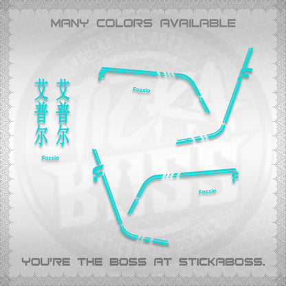 FAZZIO DECALS (2026 JAPAN LINES) STICKER KITS BY STICKABOSS
