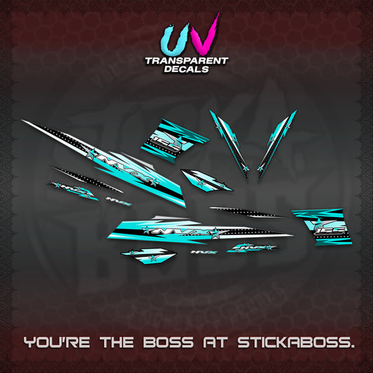 AEROX V2 UV TRANSPARENT DECALS (2026 INDO STAR 001) STICKER KITS BY STICKABOSS