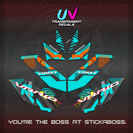 CLICK 125 V4 VARIO UV TRANSPARENT DECALS (2026 STREET STYLE EDITION) STICKER DECALS By STICKABOSS