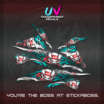 BEAT FI V1 UV TRANSPARENT DECALS (2026 NEW RCB 2.0 DESIGN) STICKER KITS BY STICKABOSS