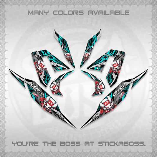 CLICK 125 V4 DECALS (2026 NEW RCB 2.0 DESIGN) STICKER KITS BY STICKABOSS
