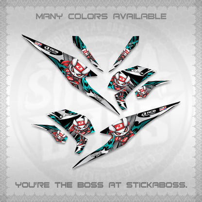BEAT FI V3 FOR WHITE DECALS (2026 NEW RCB 2.0 DESIGN) STICKER KITS BY STICKABOSS