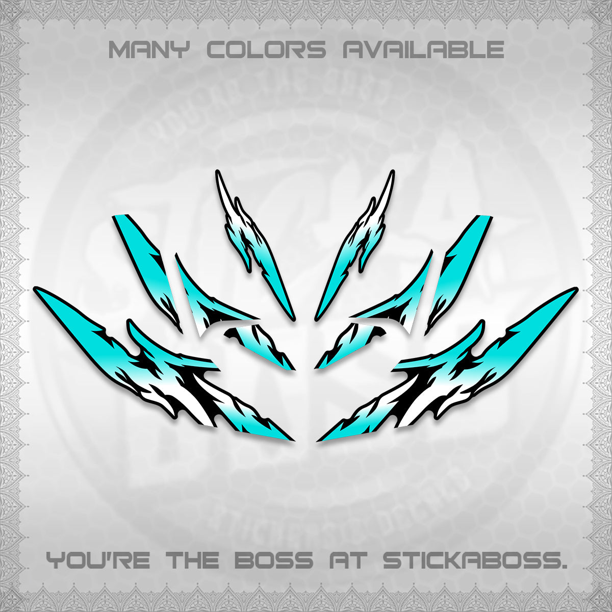 CLICK 125 V4 VARIO DECALS (2026 TAMIYA-STYLE RACING DESIGN) STICKER KITS By STICKABOSS