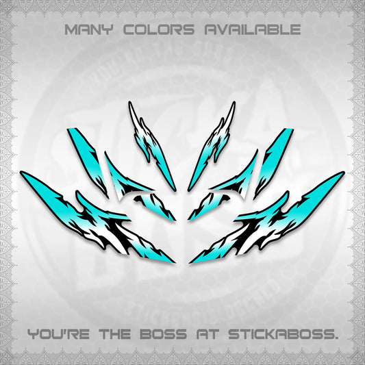 CLICK 125 V4 VARIO DECALS (2026 TAMIYA-STYLE RACING DESIGN) STICKER KITS By STICKABOSS