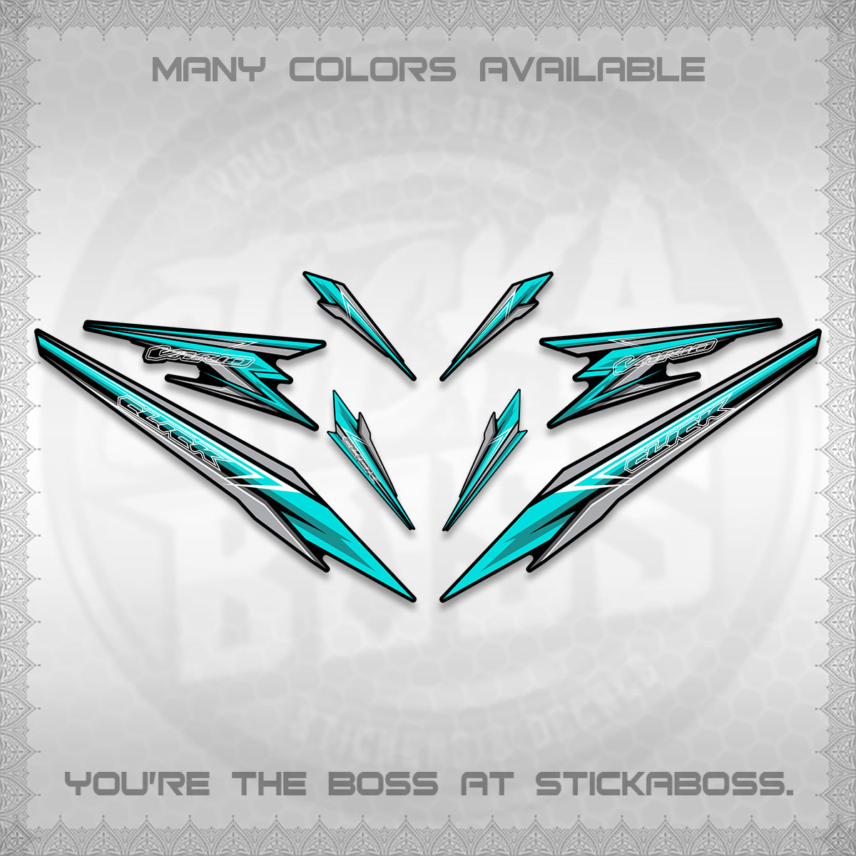 CLICK 160 VARIO DECAL(2026 SHARP 00-A1 DESIGN)STICKER DECALS By STICKABOSS