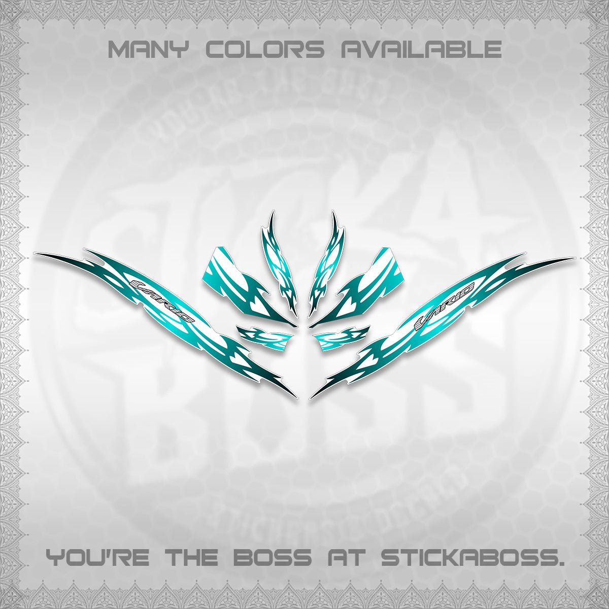 CLICK 125 V3 INDO VARIO FOR WHITE DECALS (2026 NUSANTARA STRIPING) STICKER DECALS By STICKABOSS