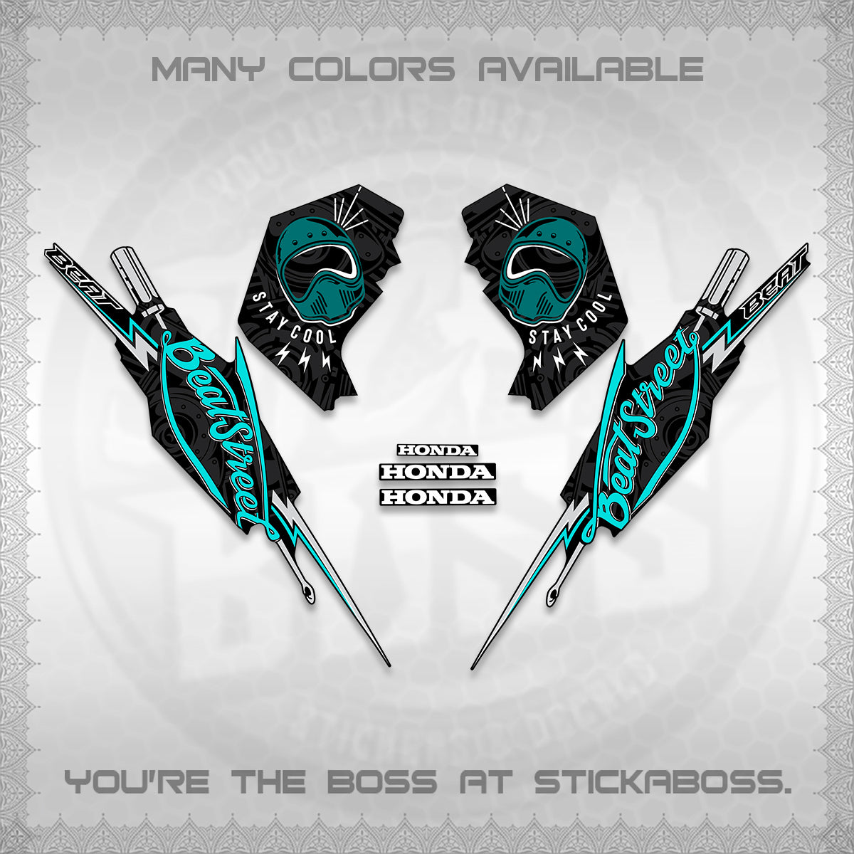 BEAT FI V2 DECALS (2026 BEATSTREET DESIGN) STICKER KITS BY STICKABOSS