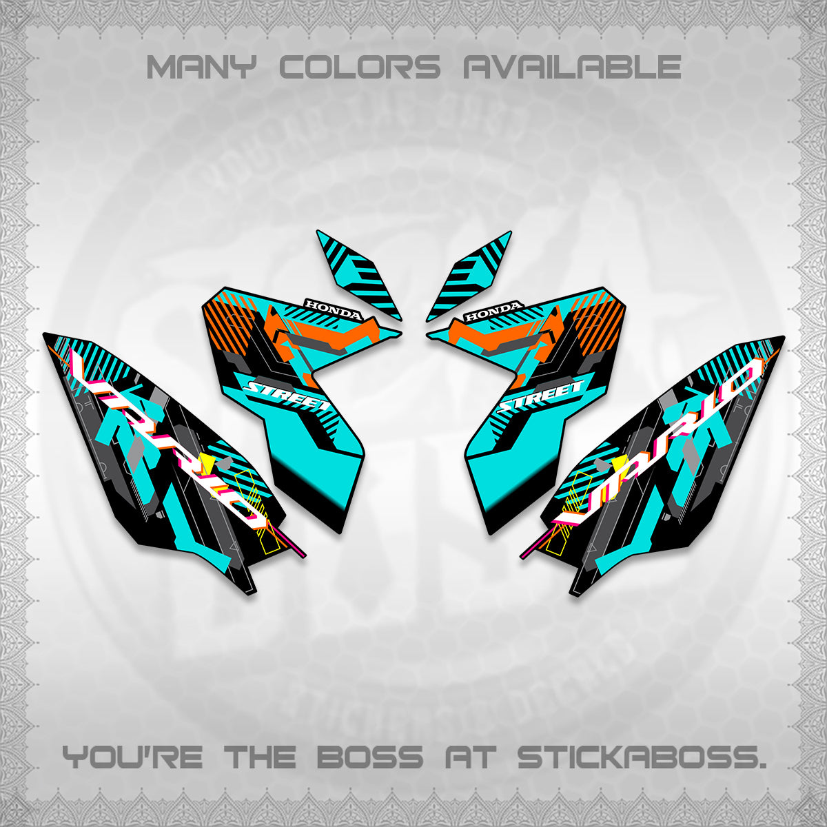 CLICK 125 V3 VARIO DECALS (2026 STREET STYLE EDITION) STICKER DECALS By STICKABOSS