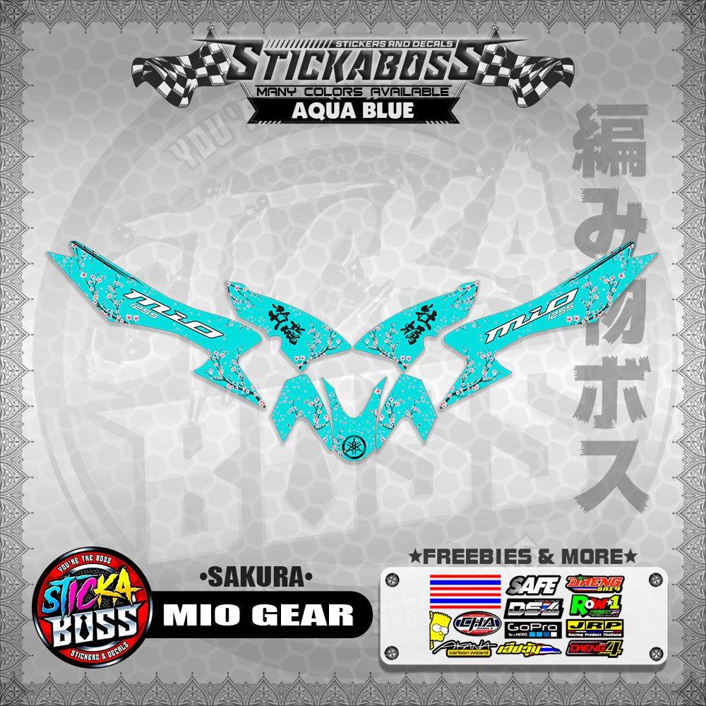 MIO GEAR STICKER DECALS ( SAKURA )【WITH FREEBIES】