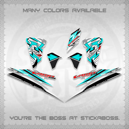 CLICK 125 V2 FOR WHITE INDO-MALAY VARIO DECALS (2026 CUSTOM V001 DESIGN)STICKER DECALS By STICKABOSS