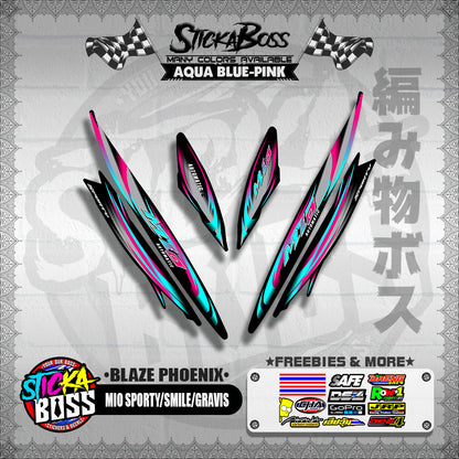 MIO SPORTY / SMILE / GRAVIS DECALS ( BLAZE PHOENIX )【WITH FREEBIES】