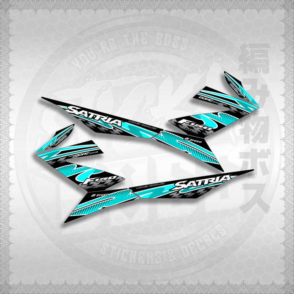 STICKER DECALS for RAIDER 150 FI (RFISATHMATH02) By STICKABOSS (SOFIE LAMINATED WATERPROOF)