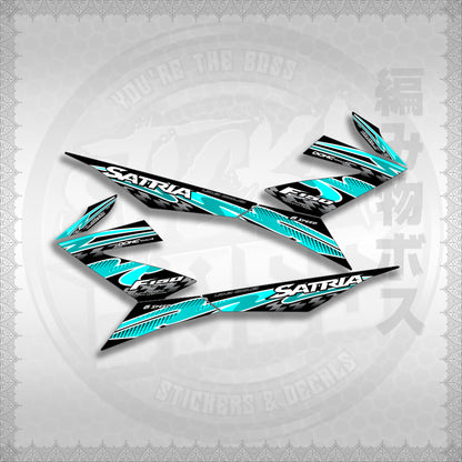 STICKER DECALS for RAIDER 150 FI (RFISATHMATH02) By STICKABOSS (SOFIE LAMINATED WATERPROOF)