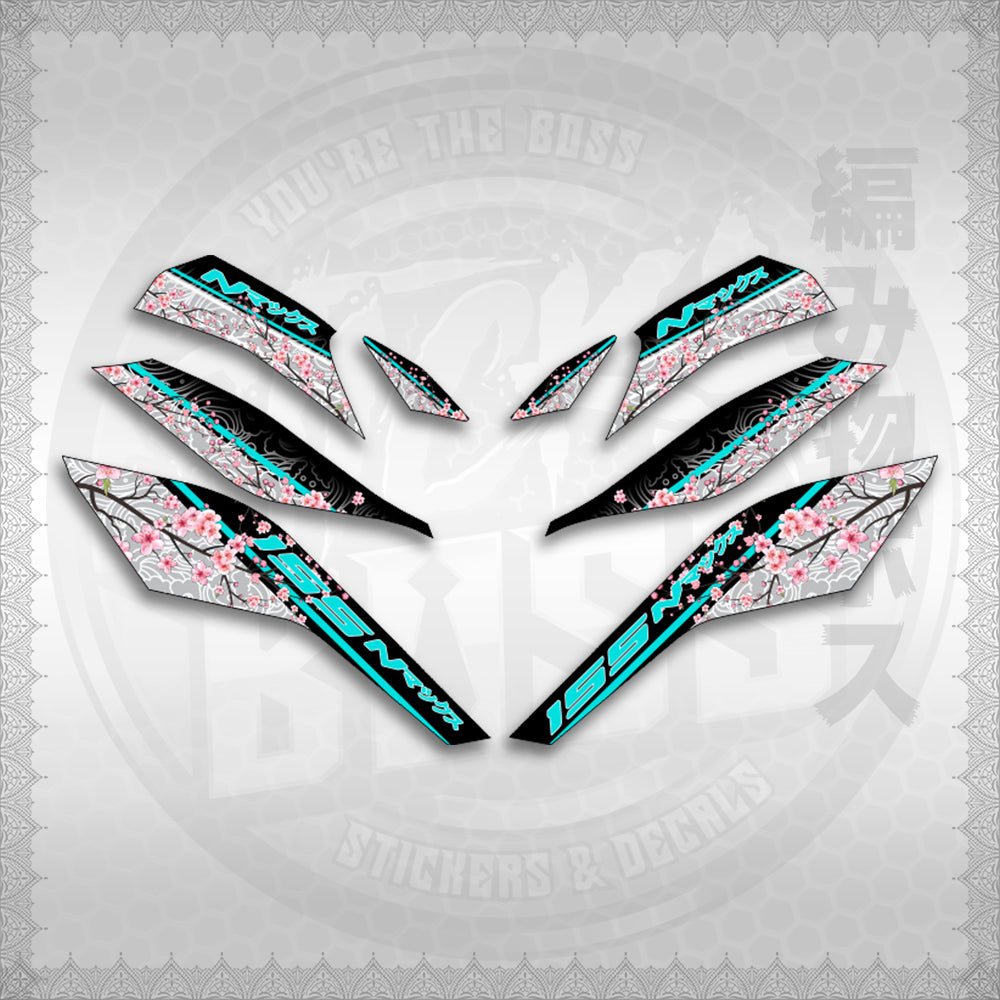 STICKER DECALS for NMAX V3 TURBO INDO (NV3SAIN) By STICKABOSS (SOFIE LAMINATED WATERPROOF)