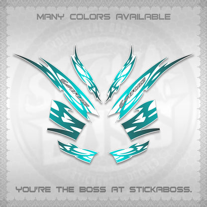CLICK 125 V2 INDO STRIPING FOR WHITE DECALS (2026 NUSANTARA MOTIF) STICKER DECALS By STICKABOSS