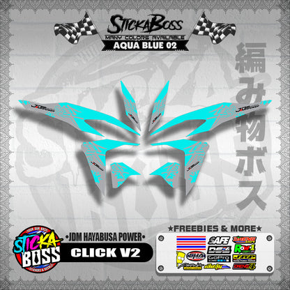 CLICK V2 DECALS ( JDM HAYABUSA POWER )【WITH FREEBIES】