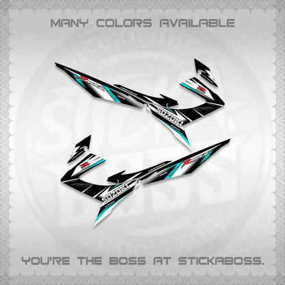RAIDER 150 REBORN CARB DECALS (S-1 RACING) STICKER DECALS BY STICKABOSS