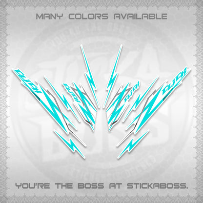 CLICK 125 V2 INDO FOR WHITE DECALS (2024 CL 00-A8 STYLE) STICKER KITS By STICKABOSS