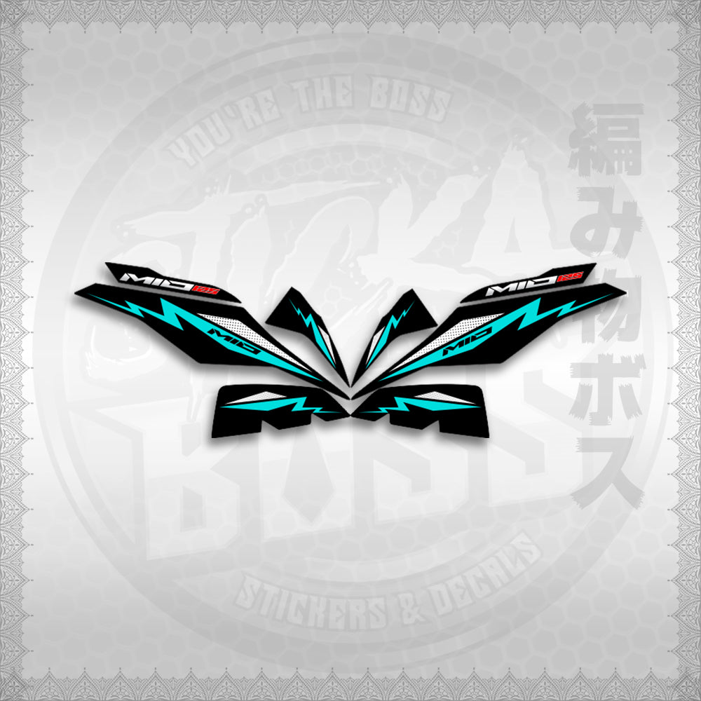 STICKER DECALS for MIO I 125 M3 INDO (MIIMOA4) By STICKABOSS (SOFIE LAMINATED WATERPROOF)