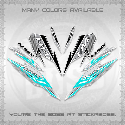 NMAX V2 FOR WHITE DECALS (2026 VARIO STYLE) STICKER DECALS By STICKABOSS